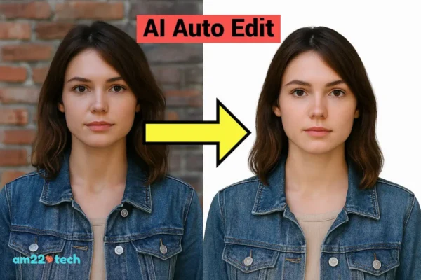 AI passport photo click from phone and auto edit